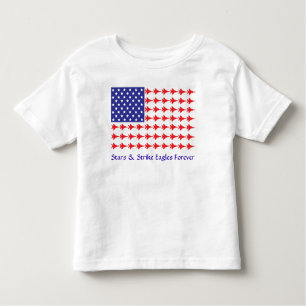 Estrellas del niño y de la huelga de Eagles camisa