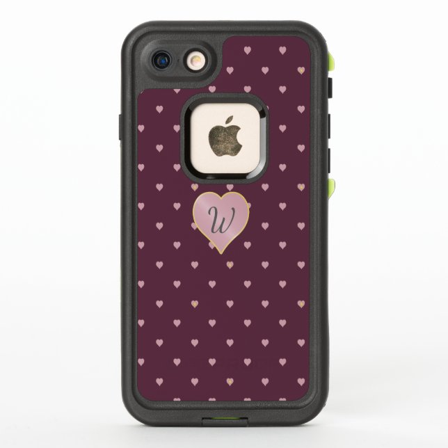 Estrellas dentro de corazones en Funda de teléfono (Reverso)