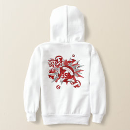 Estrellas deportivas de voleibol blanco y rojo