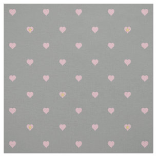 Estrellas en el corazón sobre tela gris