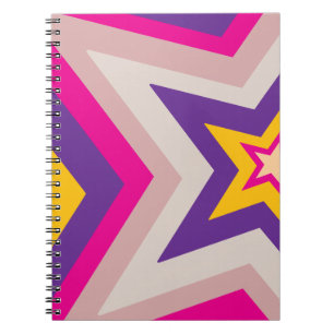Estrellas en formación colorida Cuaderno en espira