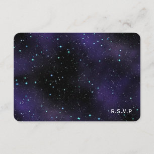 Estrellas en la tarjeta de respuesta Boda Sky RSVP
