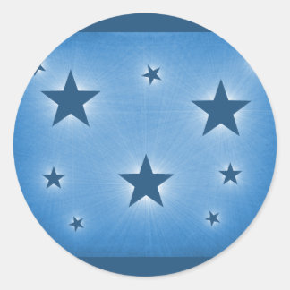 Estrellas en los Pegatinas del cielo nocturno, azu