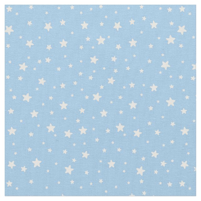 Estrellas en tela azul clara (De cerca)