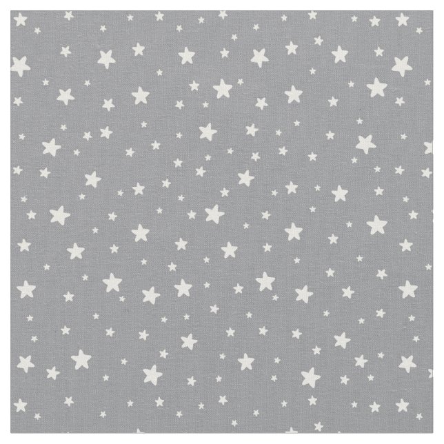 Estrellas en tela gris oscuro (De cerca)