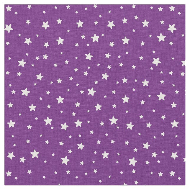 Estrellas en tela púrpura (De cerca)