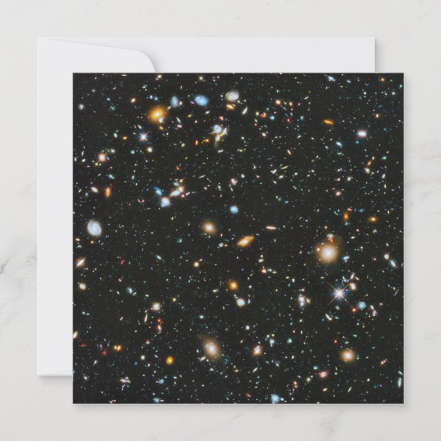 Estrellas espaciales profundas y galaxias (Anverso)