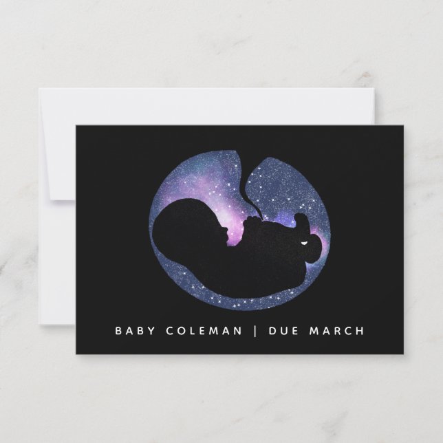 Estrellas espirituales Invitación de embarazo infa (Anverso)