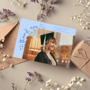 Estrellas extravagantes tarjeta de graduación Foto