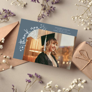 Estrellas extravagantes tarjeta de graduación foto