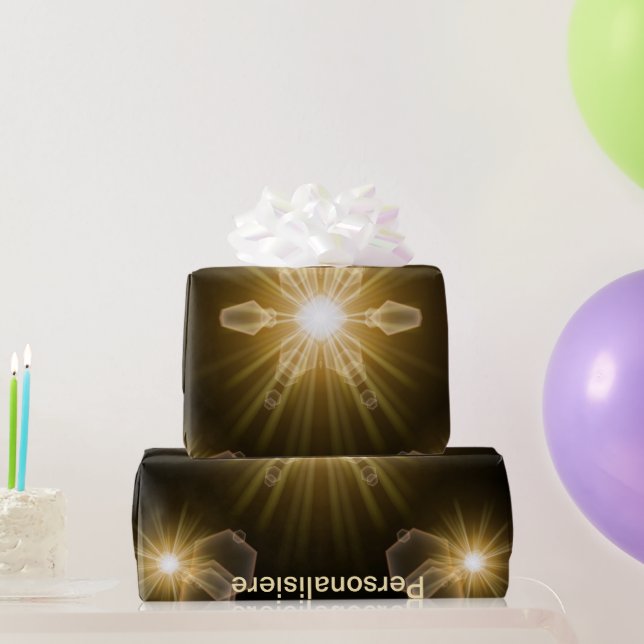 estrellas festivas envueltas en papel (Regalos de fiesta)