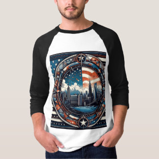 "Estrellas, Franjas y Estilo: Camiseta Tendenciosa