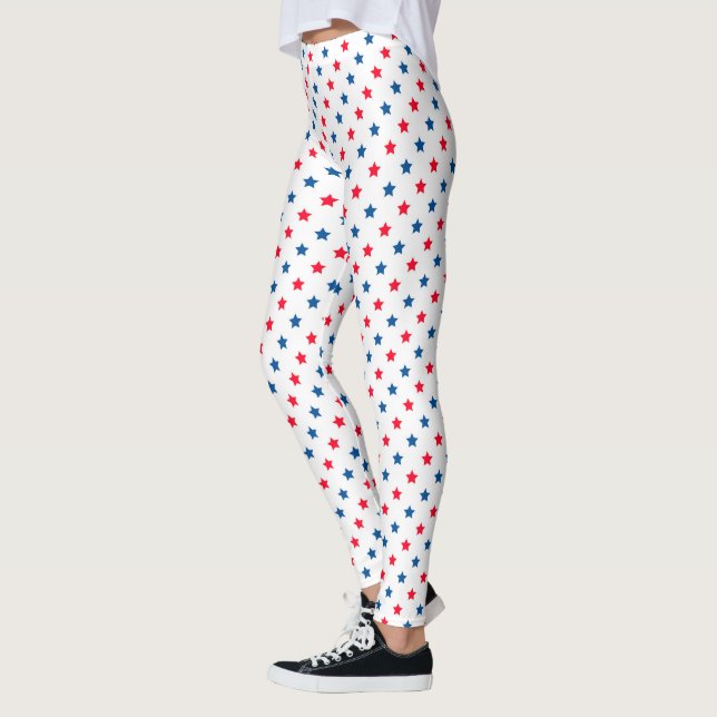 Estrellas imprimen leggings femeninas (Izquierda)