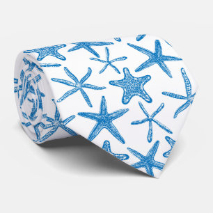 Estrellas marinas con corbata azul