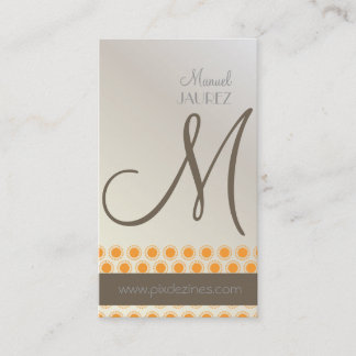 Estrellas Mod, tarjetas de presentación con monogr