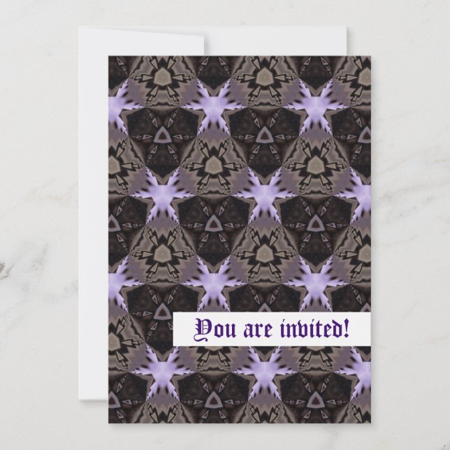 Estrellas Moradas Anuncio Personalizado (Anverso)