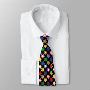 Estrellas multicolores con corbata