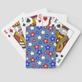 Estrellas Patrióticas - Cartas de Juego Azules