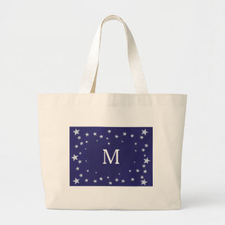 Estrellas plateadas en bolsas de té con monograma 