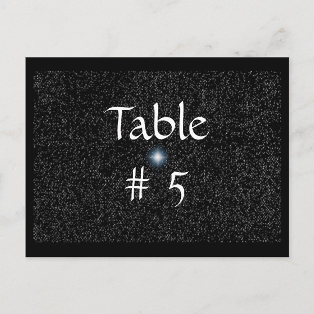 Estrellas plateadas en tarjetas postales con númer (Anverso)