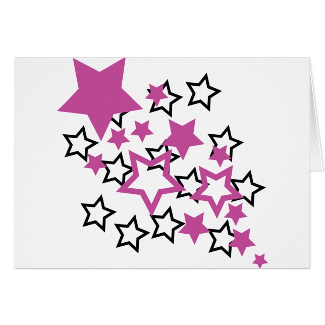 estrellas púrpuras del negro (Anverso (Horizontal))