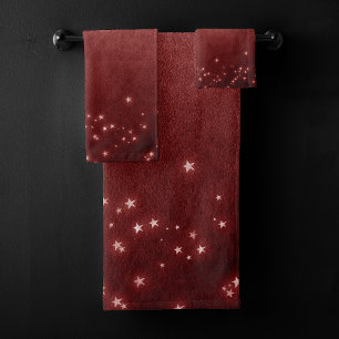 Estrellas rojas místicas Rich Jewel Tone Crimson