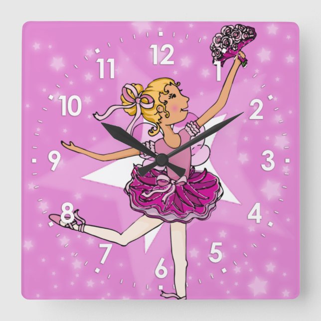 Estrellas rosadas bailarina chica rubio reloj de p (Anverso)
