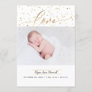 Estrellas rotas, anuncio de nacimiento+Gracias