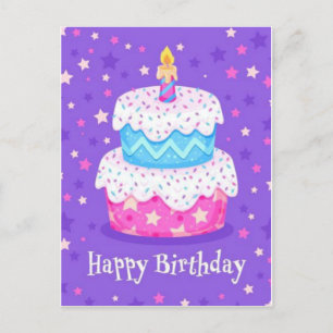 Estrellas Sensacionales Tarjeta Postal de Feliz Cu