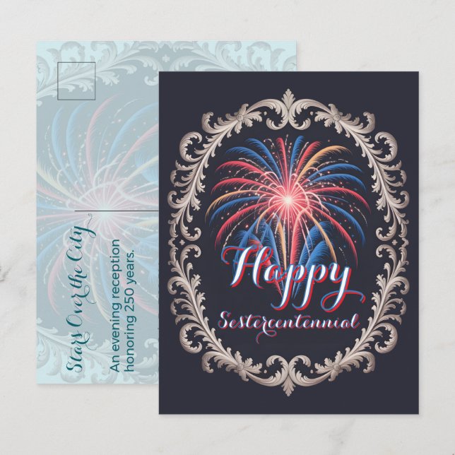 Estrellas sobre la Ciudad • Invitación a la recepc (Anverso / Reverso)