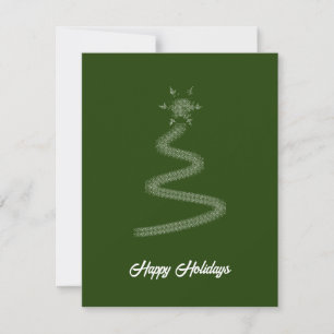 Estrellas Verdes Artísticas Árbol de Navidad Rayo