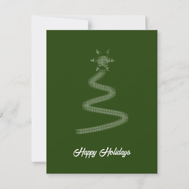 Estrellas verdes artísticas Ray Árbol de Navidad (Anverso)