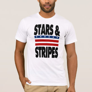 Estrellas y camiseta de las rayas