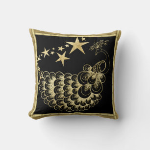 Estrellas y Cojín decorativo Peacock