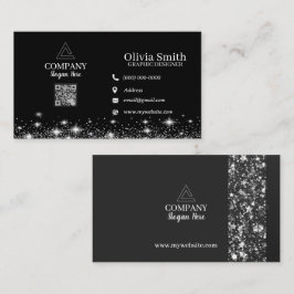 Estrellas y espárragos Código QR Tarjetas de visit