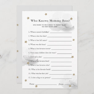 Estrellas y nubes que conocen la tarjeta gris del 