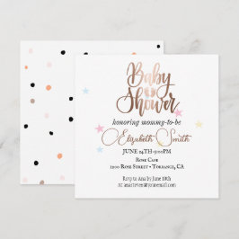 Estrellas y puntos para la invitación de tu prince