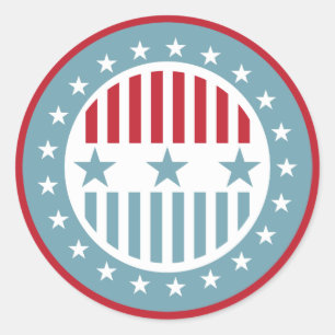 Estrellas y rayas 4 de julio Pegatinas