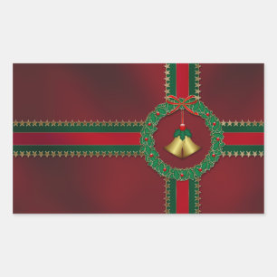 Estrellas y rayas pegatinas navideñas