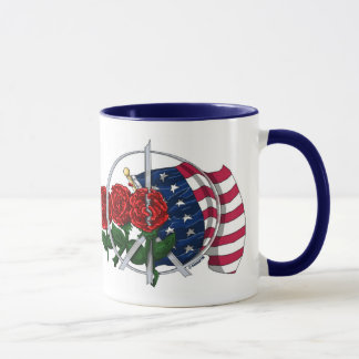 Estrellas y rosas - taza