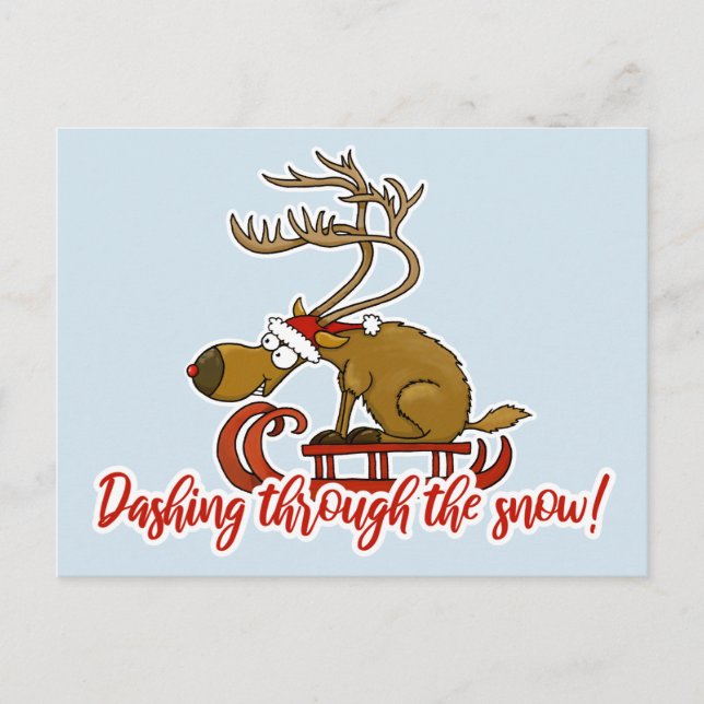 Estrellazo a través de la postal del navidad de la (Anverso)