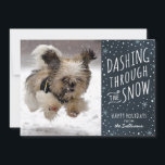 Estrellazo a través de la tarjeta del mascota del<br><div class="desc">Una diversión,  diseño nevoso que puede mostrar apagado al mascota de la familia.</div>