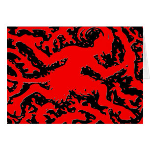 Estrellazo de diseño del diablo rojo