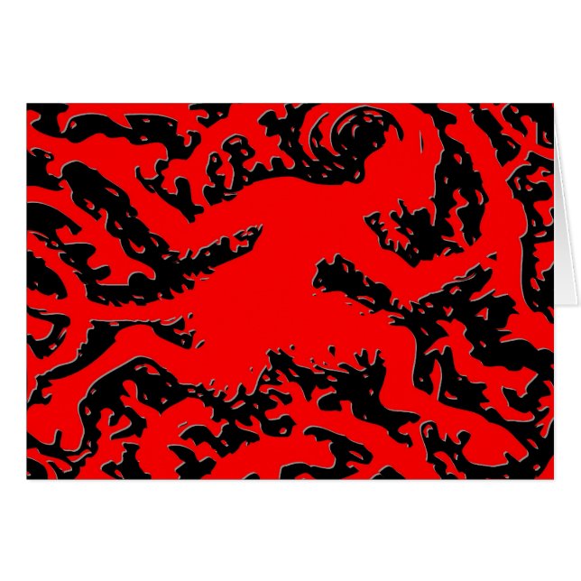 Estrellazo de diseño del diablo rojo (Anverso (Horizontal))