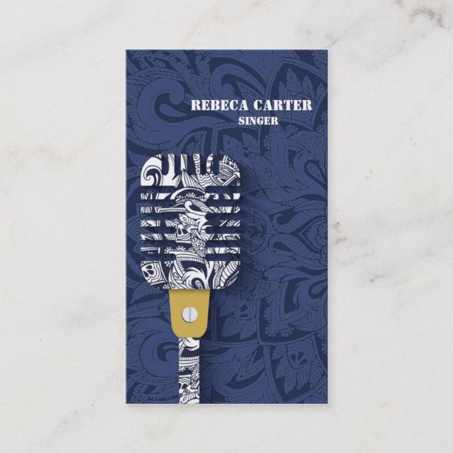 Estribillo de la tarjeta del artista de la música (Anverso)