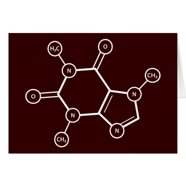 Estructura molecular C8H10N4O2 (Anverso (Horizontal))