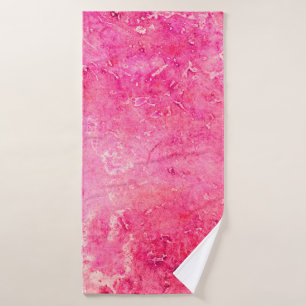 Estructuras rosas hechas a mano en una pintura de