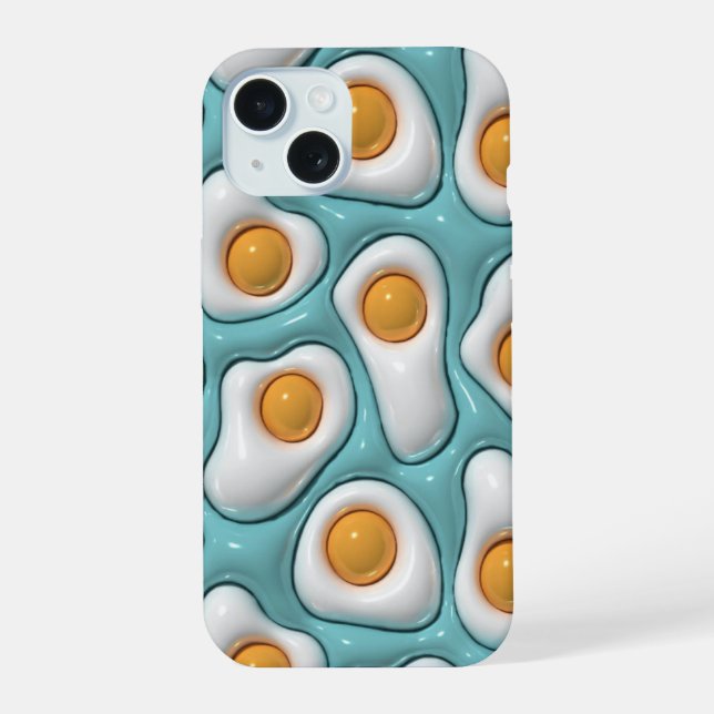 Estuche 3D Puffy Sunny Side Up Mint Phone (Reverso )