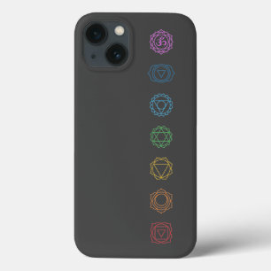 Estuche Chakras para iPhone Funda Minimalista-mate