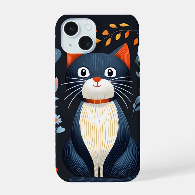 Estuche Cute Cat para iPhone (Reverso )